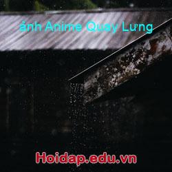 ảnh anime quay lưng