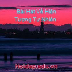 Bài hát về hiện tượng tự nhiên