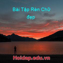 Bài tập rèn chữ đẹp
