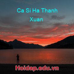 Ca si ha thanh xuan