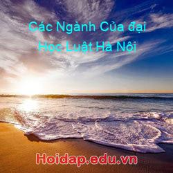 Các ngành của đại học luật hà nội