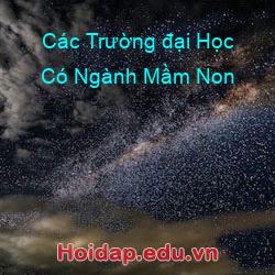 Các trường đại học có ngành mầm non