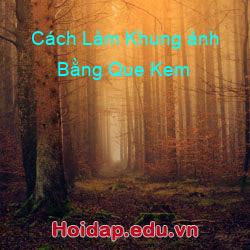 Cách làm khung ảnh bằng que kem
