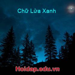 Chữ lửa xanh