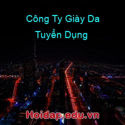 Công ty giày da tuyển dụng