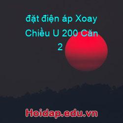 đặt điện áp xoay chiều u 200 căn 2