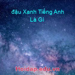đậu xanh tiếng anh là gì