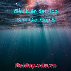 điều kiện đạt học sinh giỏi cấp 3