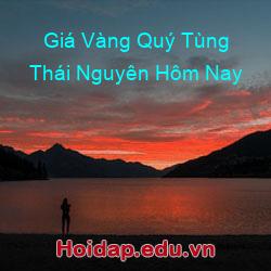 Giá vàng quý tùng thái nguyên hôm nay