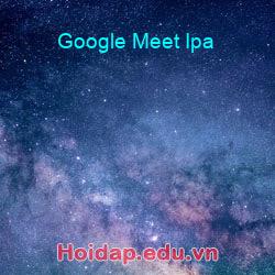 Google meet ipa