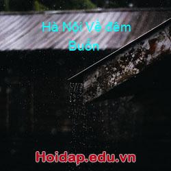 Hà nội về đêm buồn