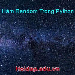 Hàm random trong python