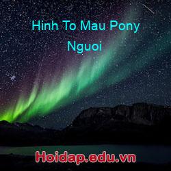 Hinh to mau pony nguoi