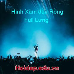 Hình xăm đầu rồng full lưng