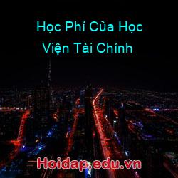 Học phí của học viện tài chính