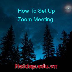 How to set up zoom meeting