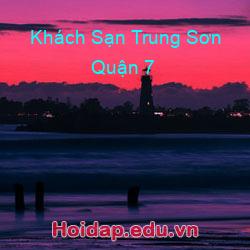 Khách sạn trung sơn quận 7
