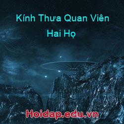 Kính thưa quan viên hai họ