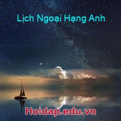 Lịch ngoại hạng anh