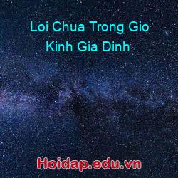 Loi chua trong gio kinh gia dinh
