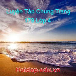 Luyện tập chung trang 179 lớp 4