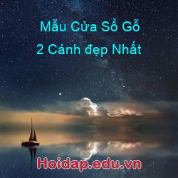 Mẫu cửa sổ gỗ 2 cánh đẹp nhất