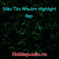 Màu tóc nhuộm highlight đẹp