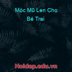 Móc mũ len cho bé trai