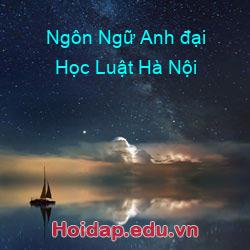 Ngôn ngữ anh đại học luật hà nội