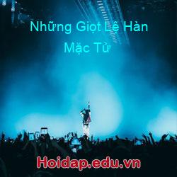 Những giọt lệ hàn mặc tử