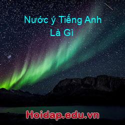 Nước ý tiếng anh là gì