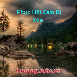 Phục hồi zalo bị xóa