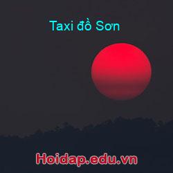 Taxi đồ sơn