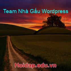 Team nhà gấu wordpress
