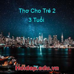 Thơ cho trẻ 2 3 tuổi