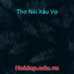 Thơ nói xấu vợ