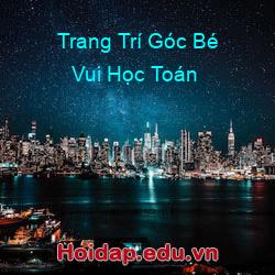 Trang trí góc bé vui học toán
