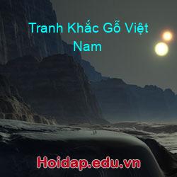 Tranh khắc gỗ việt nam