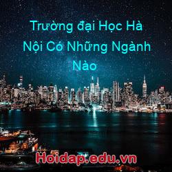 Trường đại học hà nội có những ngành nào