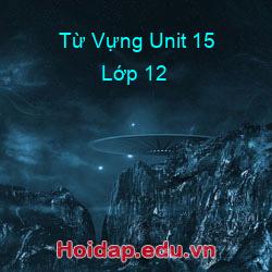Từ vựng unit 15 lớp 12