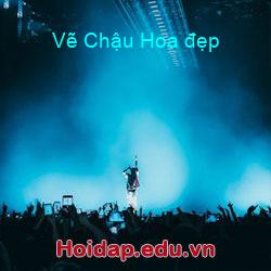 Vẽ chậu hoa đẹp