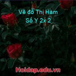 Vẽ đồ thị hàm số y 2x 2