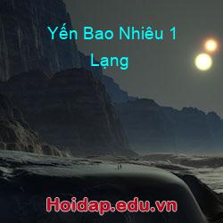Yến bao nhiêu 1 lạng